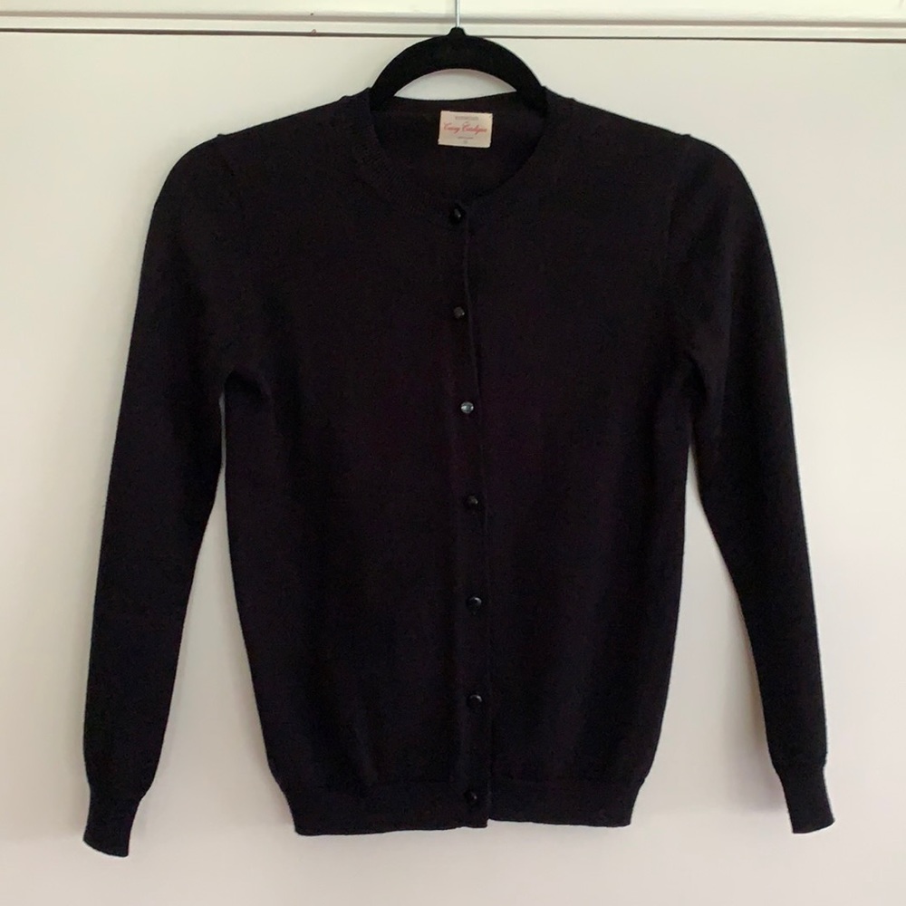 Crewcuts girls black cardigan sweater. Size 12.